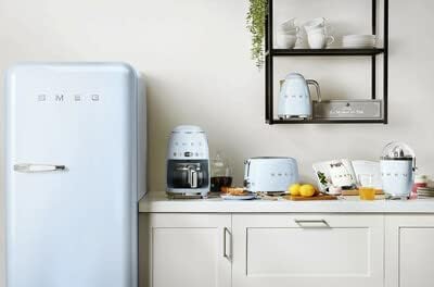 Smeg 50's Retro Drip Coffee Maker with Extra Glass Carafe (Pastel Blue)