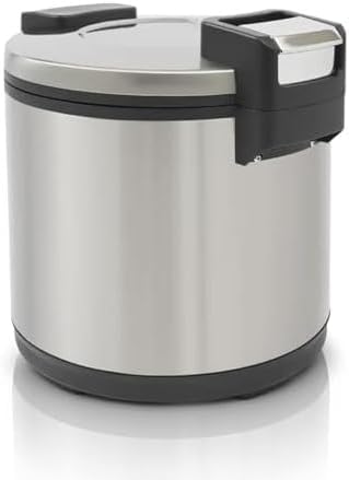 Commercial Rice Warmer &amp Food Warmer 19L (20Qt) Large Capacity Stainless Steel Rice Cooker Warmer with Non-Stick Pot 2 Adjustable Temperature Auto Keep-Warm for Restaurants Catering Parties