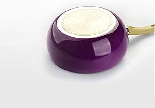 20cm Creative Eggplant Style Kitchen Smoke-Free and Non-Stick Pot Set Soup Pot Milk Pot Frying Pan and Frying Pan Cookware Set