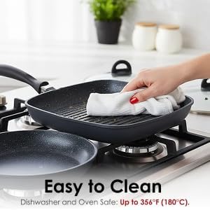 Cuisine::pro Stone Cookware Set Non-Stick Toxin-Free 9 Piece