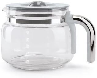 Smeg 50's Retro Drip Coffee Maker with Extra Glass Carafe (Black)