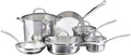 For 10-Piece Stainless Steel Cookware Set