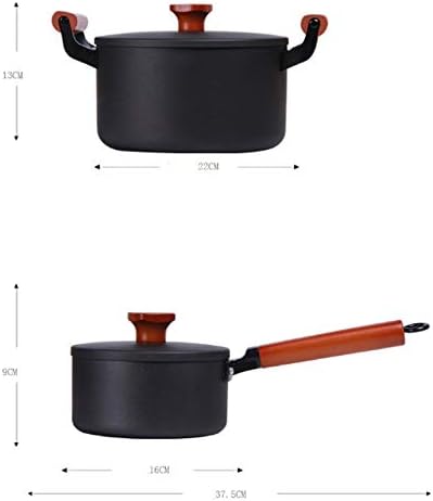 Cookware Cookware Set Soup Pot Frying Pan Wok Milk Pot Kitchen Cooking Pot Set Cooker Non-stick Pan Saucepan Casserole Hotpot