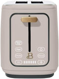 New beautifull 2-Sliice Digital Toaster with Touch-Activated Display Adjustable Browning Control Auto Shut-Off by D'rew Barry'more (Porcini Taupe)