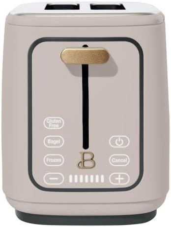 New beautifull 2-Sliice Digital Toaster with Touch-Activated Display Adjustable Browning Control Auto Shut-Off by D'rew Barry'more (Porcini Taupe)
