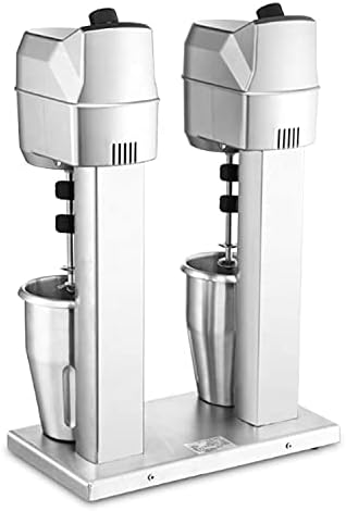 Dual Head Milkshake Maker 600W Electric Stainless Steel Smoothie Frappe Mixer 30000 RMP/Min Speed Regulation Above 3 Gears