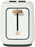 New beautifull 2-Sliice Digital Toaster with Touch-Activated Display Adjustable Browning Control Auto Shut-Off by D'rew Barry'more (White Icing)