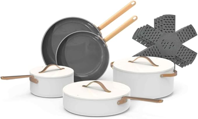 Beautiful 12pc Ceramic Non-Stick Cookware Set