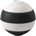 Villeroy &amp Boch Iconic Collection La petite Boule Premium Porcelain Made in Germany Appetizer Set for 2 5.5 x 5.5 in Black &amp White