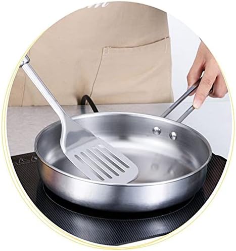 Cooking Pot Frying Pan3pcs Stainless Steel Cookware Set Flat Bottom Frying Pan Soup Pot Milk Pot Kit (A) Vision