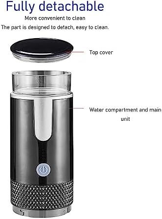 Asixxsix Portable Coffee Maker 2 in 1 Mini Handheld Coffee Machine Single Serve Coffee Brewer USB Rechargeable Auto Mini Coffee Maker for Car Travel Camping