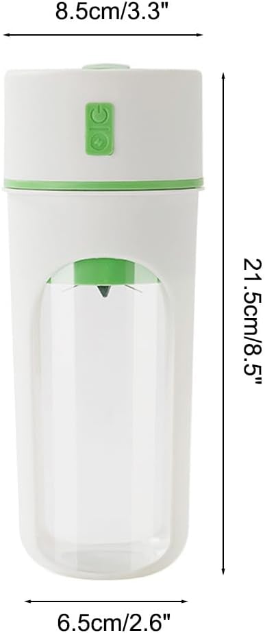 Personal Blender 480ml Small Blenders with 6-Blade Surround Blade for Home Sport Office Camping