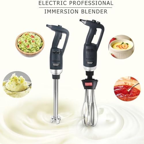 500W Powerful Hand Blender Electric Stick Blender Speed 4000RPM to 16000RPM Adjustable 304 Food-Grade Stainless Steel Material and Prevents Splashing Design for Food Vegetables Soup
