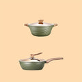 2 Piece Cookware Set Maifan Stone Non-Stick Pot Soup Pot Pot Frying Pan Home Kitchen Utensils Pot Set