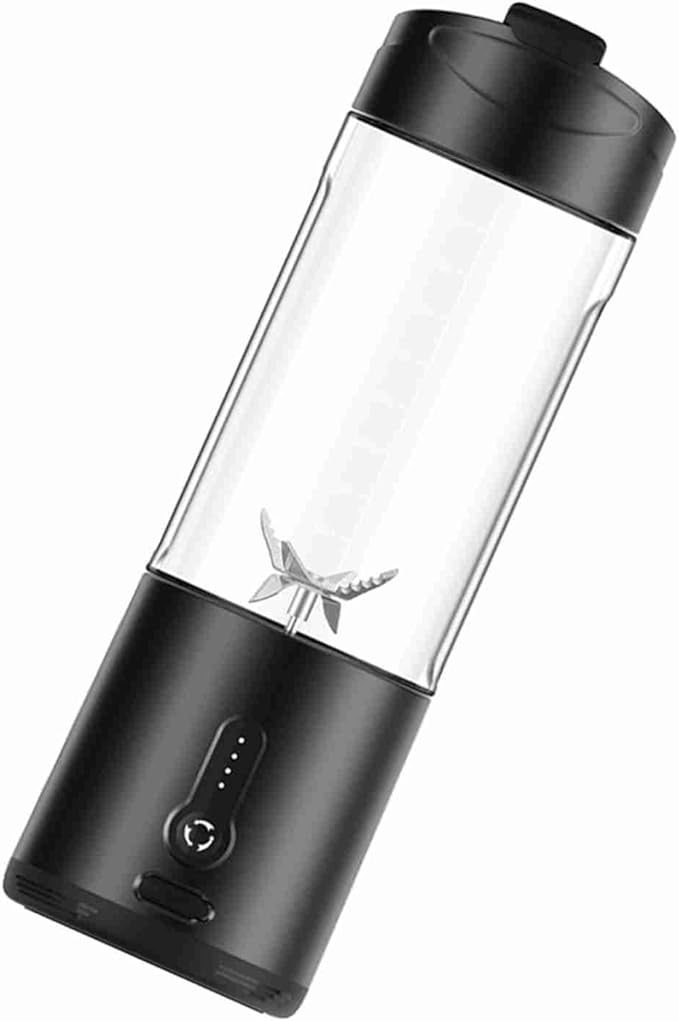 Electric Juicer USB Rechargeable Smoothie Maker Blender Cup with 6 Blades for Travel 4000mAh Battery