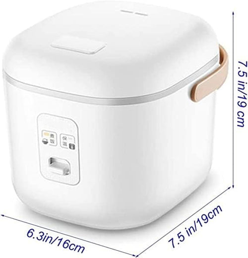 1.2L Mini Rice Cooker Portable Travel Steamer Small 25 Minutes Fast Cooking Removable Non-stick Pot Keep Warm Suitable For 1-2 People - For Cooking Soup Rice Stews &amp Oatmeal