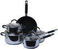 SERWIN EC211U-5 (9) 5 Piece Stainless Steel Pot Set with Silicone Handle