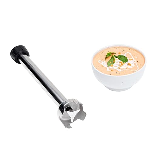 Restaurantware ATTACHMENT ONLY: Hi Tek 16 Inch Immersion Blender Attachment 1 Dishwashable Blending Shaft - Blender Sold Separately Durable Stainless Steel Blender Attachment