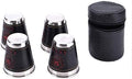 8 PCS/2 Set 70ml Outdoor Camping Tableware Travel Cups Set Picnic Supplies Stainless Steel Wine Beer Cup Whiskey Mugs PU Leather Cookware Set Cookware Picnic Boiler Cookware