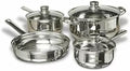 For 7-Piece Stainless Steel Cookware Set includes Pots and Pans
