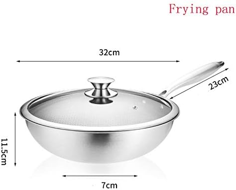 Cookware 3pcs/Set Stainless Steel Cookware Set Flat Bottom Frying Pan Soup Pot Milk Pot Kit Cooker Cooking Pan for Home