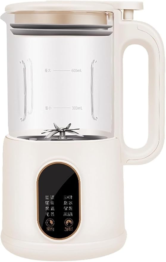 Mini Soy Milk Maker Machine 8 in 1 Automatic Nut Milk Maker Electric Juice Blender Free Filtering Self-Cleaning Personal Soybean Milk Machine Household with 12H Preset for Kitchen