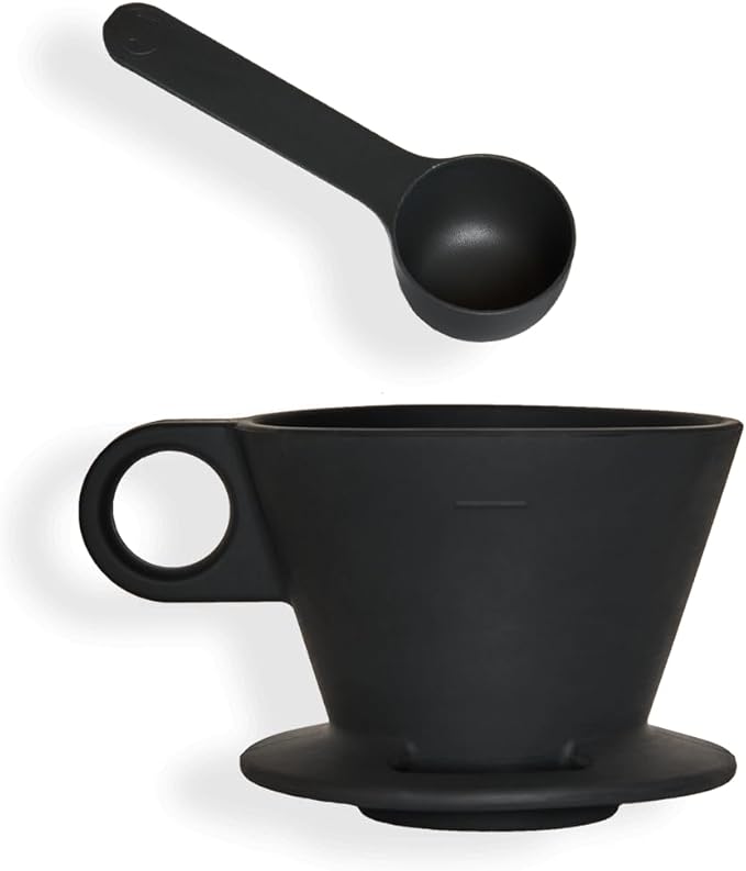 Verve Dwell Dripper Pour Over Coffee Maker Set Non-Electric Coffee Dripper Manual Brew Maker (Black)