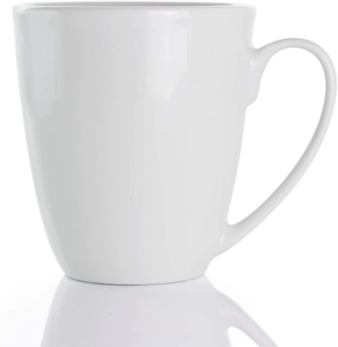 18 Piece White Porcelain Dinnerware Set with 2 Serving Bowls – Service for 4 Microwave &amp Dishwasher Safe Plates and Bowls