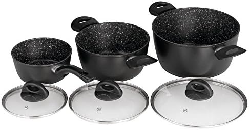 Jata Home BC3 Cookware Set Forged Aluminium Black 24 cm