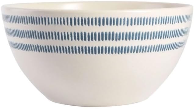 16-Piece Striped Rim Stoneware Dinnerware Set Plate Ceramic Dishes Tableware Set of Plates Dinner Sets