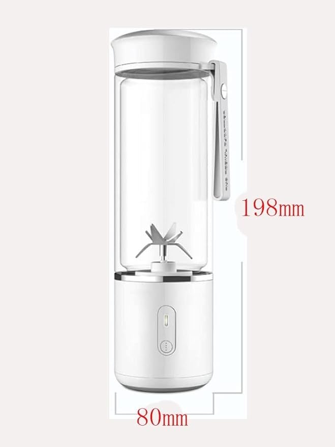 Portable Blender USB Rechargeable Personal Mixer for Smoothie and Shakes Mini Blender with Six Blades Perfect for Baby Food Travel Gym (Size : 1)