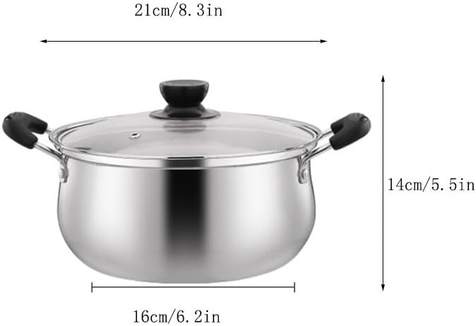 Stainless Steel Milk Pot Soup Wok Three Piece Cookware Set
