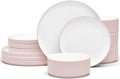 Noritake ColorTex Stone Blush 12-Piece Dinnerware Set Service for 4