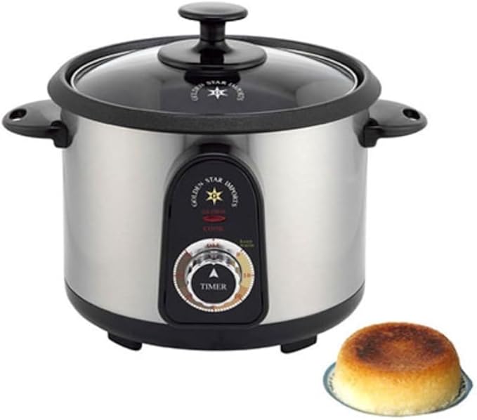 Persian Iranian Afghani Tahdig Crispy Automatic Rice Cooker Maker Non Stick Glass Top 10 Cup