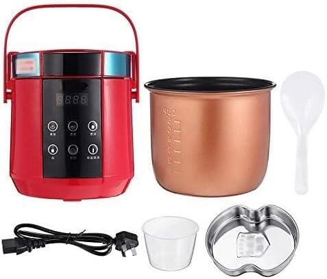Rice Cooker 1.5L Electric Rice Cooker Mini 2 Layers Food Steamer Multifunction Meal Cooking Pot Fast Heating Lunch Box 24H Appointment(B)