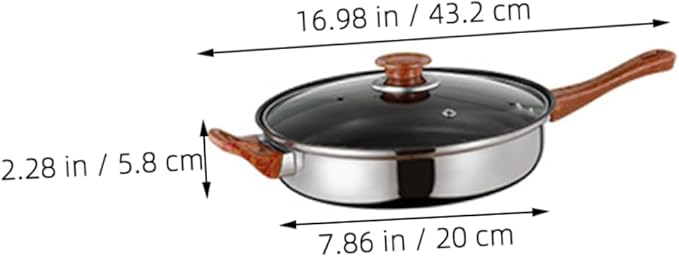 Ciieeo Stainless Steel Cookware Set Heavy-duty Kitchen Cooking Pots and Pans Includes Frying Pan Soup Pot for Everyday Use and Camping