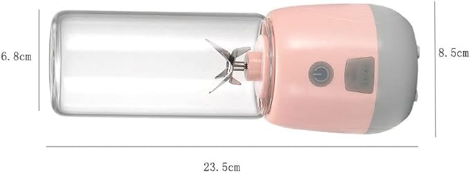 Portable BlenderPersonal Size Blender Juicer CupSmoothies and Shakes BlenderHandheld Fruit MachineBlender Mixer Home (Color : Pink)