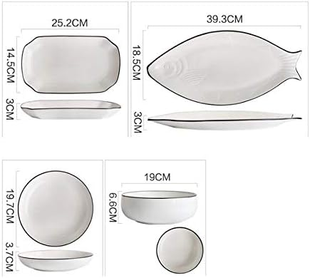 Elegant Dinnerware Set Dinner Plates Bowls Set Reactive Glaze Dinnerware Set Plates Dishes Bowls Gift Idea For Any OccasionC