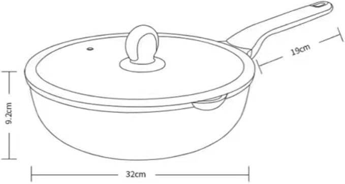 Pots and Pans Set 2 Pcs Cookware Set Soup Pot Cooking Tool Non-Stick Pan Kitchen Cooker Wok Kitchen Cooking Set