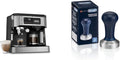 De'Longhi All-in-One Combination Coffee Maker &amp Espresso Machine + Advanced Adjustable Milk Frother for Cappuccino &amp Latte + Glass Coffee Pot 10-Cup COM532M &amp DLSC058 Coffee Tamper