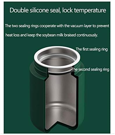 Soymilk Machine Multifunctional Electric Juicer Smoothie Blender SOYA-Bean Milk Rice Paste Maker Insulation Accompanying Cup(D)