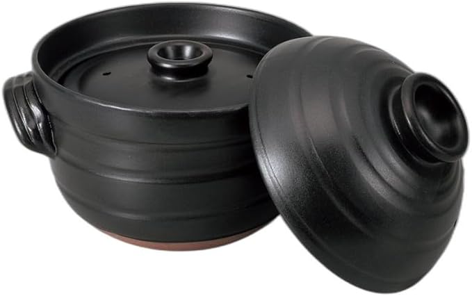 Serion Rice Cooker 3 Cook (27.5 x 22.5 x 18 cm) | Rice Pot Pottery Open Fire OK Setomonohonpo