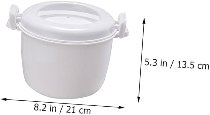 Ciieeo 2pcs Practical Rice Cooker Microwave Rice Maker for Microwave Insulated Lunch Containers Home Supply