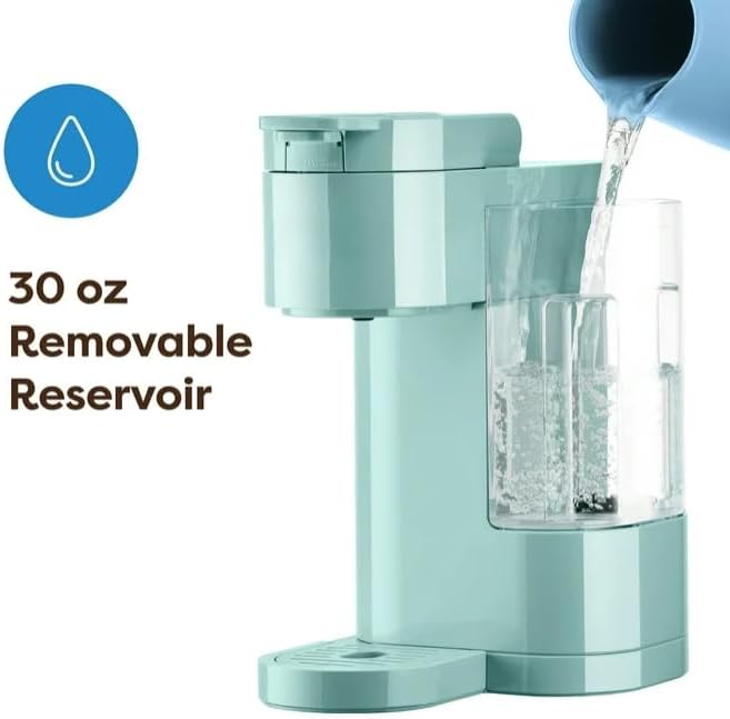 KeurigK K Express Essentials Single Serve K Cup Pod Coffee Maker 3 cup sizes (6 8 and 10oz) Fast Fresh Brew 30oz Removable Water Reservoir (Seafoam Green)