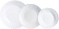 Luminarc Feston Opal 18 Piece Dinner Set for 6 People Microwave Safe Fridge Stackable