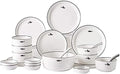 Dinnerware Sets - Luxury Dishes Service Set Ceramics Dinner Sets 26 Pieces Black Han Stroke Porcelain Dinner Plates - Bowl/Dish/Spoon | Microwave Safe