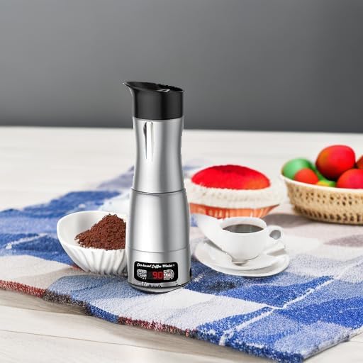 12V Coffee Maker for Car Portable Coffee Maker with 24V for Truck Stainless Steel Self-Heating 150ml Car Espresso Machine for Camping RV Travel