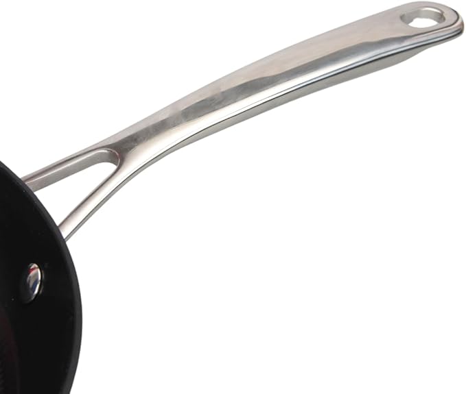 LAGUIOLE Lightweight Cast Iron Frying Pan 20 x 4 cm Optimal Heat Retention Durable Non-Stick Coating Elegant Design All Heat Sources Induction 100% Cast Iron Red - 20 cm Red