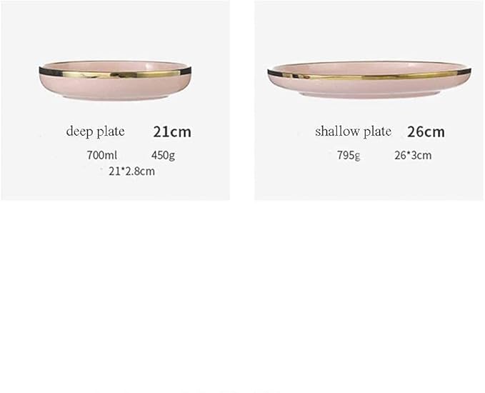 Fine Dinnerware Set9 Pieces for 2 People Pink Penh Porcelain Dinner Set Ceramic Plate Bowl Tableware Combination Set