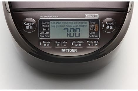 Newly released overseas rice cooker 220V-230V specification Tiger JPK-W18 10.0 cup Pressure IH Earthen pot heat storage coating Made in Japan